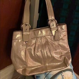 Coach metallic handbag